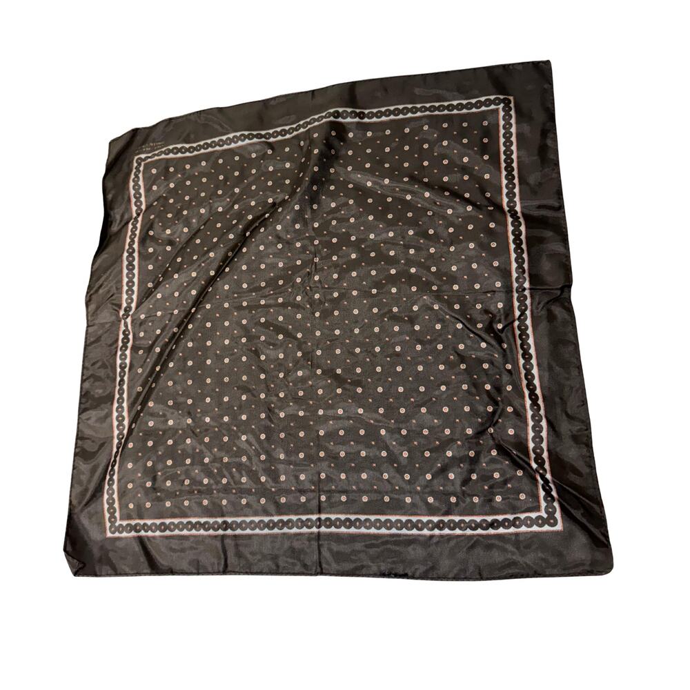 Vintage Pierre Cardin Silk Handkerchief Bandana Pocket Square Scarf 17”